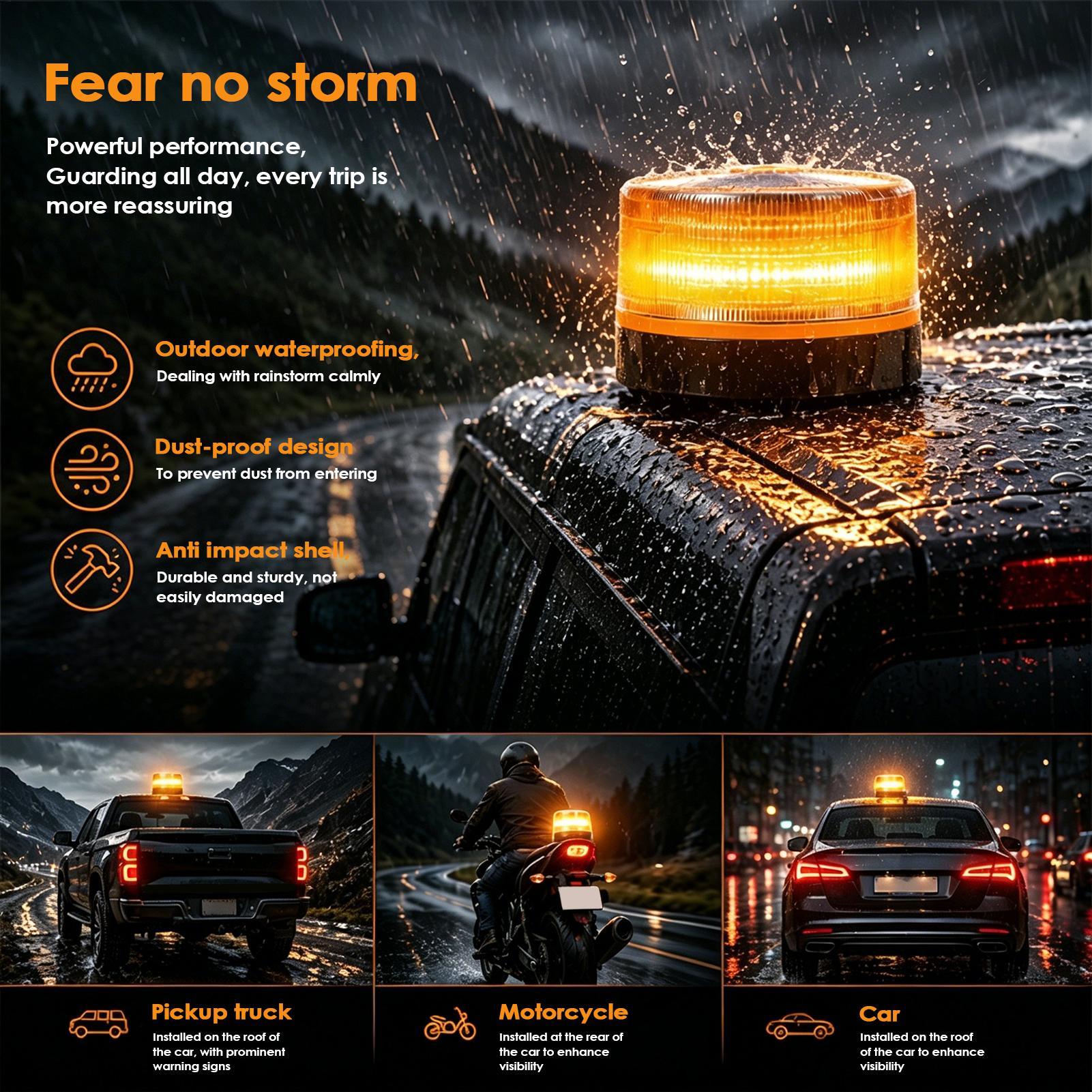 LED Tepe Lambası Kehribar Renk - Sos Light Strobe incelemesi ve fiyatı