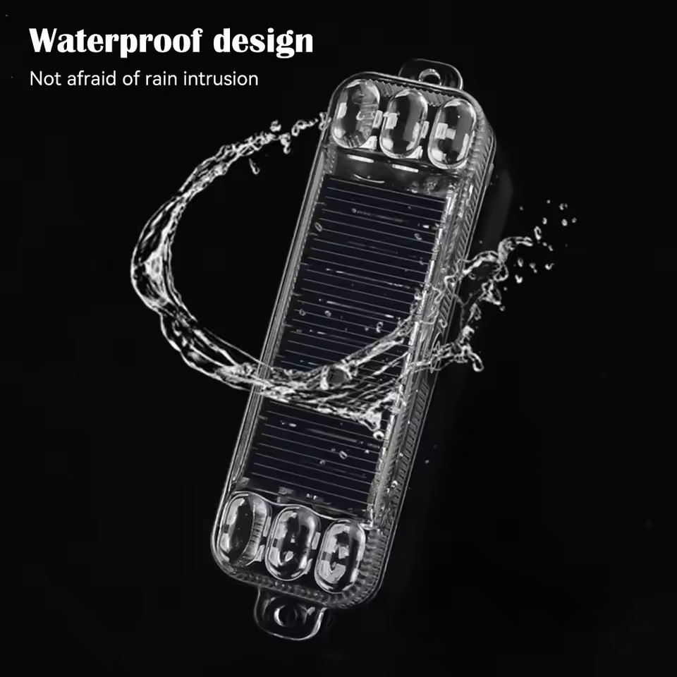 Güneş enerjili arabalar, motos - Sos Light Strobe incelemesi ve fiyatı
