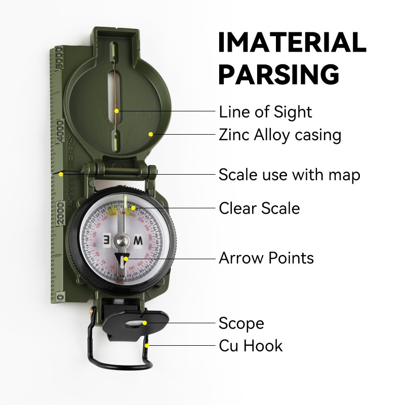 Askeri Sınıf Pusula, Yürüyüş İ - Compass Lensatic incelemesi ve fiyatı